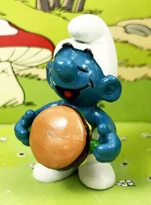 The Smurfs - Schleich - 20158 Hamburger Smurf  (W.Berrie Co.)
