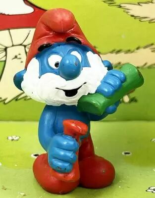The Smurfs - Schleich - 20164 Chimist PaPa Smurf (Made in China)