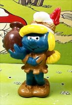 The Smurfs - Schleich - 20167 Indian Smurfette (W. Berrie Co.)