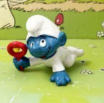 The Smurfs - Schleich - 20179 White Crawling Baby Smurf