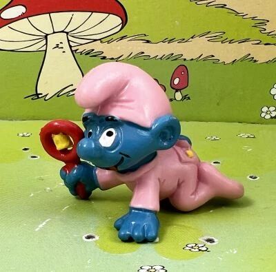 The Smurfs - Schleich - 20202 Pink crawling Baby Smurf