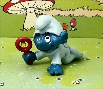 The Smurfs - Schleich - 20203 Blue Crawling Baby Smurf