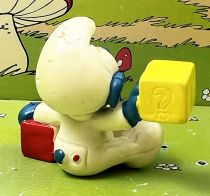 The Smurfs - Schleich - 20214 Baby Smurf with Blocks (yellow)