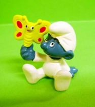 The Smurfs - Schleich - 20218 Baby Smurf with butterfly