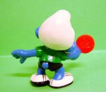 The Smurfs - Schleich - 20227 Table Tennis player Smurf (green shirt)