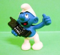 The Smurfs - Schleich - 20438 Smurf with cellular phone