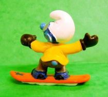 The Smurfs - Schleich - 20452 Snowboarder Smurf