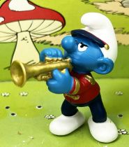 The Smurfs - Schleich - 20479 Smurf on parade playing trumpet