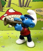 The Smurfs - Schleich - 20479 Smurf on parade playing trumpet