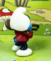 The Smurfs - Schleich - 20483 Braindy Smurf on parade playing trombone