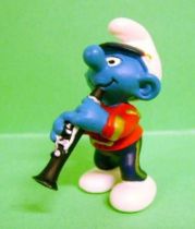 The Smurfs - Schleich - 20486 Smurf on parade playing Clarinet