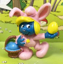 The Smurfs - Schleich - 20497 Easter pink bunny Smurf (Made in France)