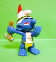 The Smurfs - Schleich - 20552 Idian Smurf with Tomahawk