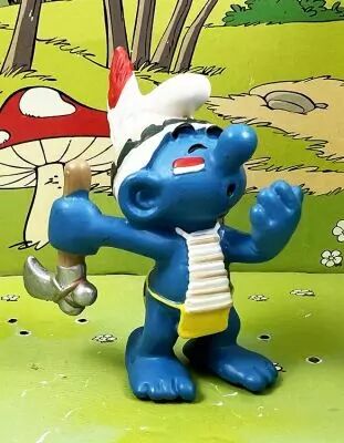 The Smurfs - Schleich - 20552 Idian Smurf with Tomahawk