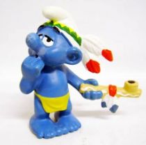 The Smurfs - Schleich - 20553 Idian Smurf with Peace Pipe