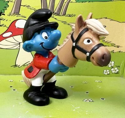 The Smurfs - Schleich - 207043 Rider Smurf (Olympic Games 2012)