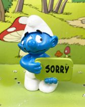 The Smurfs - Schleich - 207049  Smurf \ sorry\  (Greetings series)