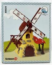 The Smurfs - Schleich - 40020 Smurf Mechanical Windmill (New Look Box) Loose w/Box