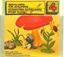 The Smurfs - Schleich - 40060 Mushroom & flowers  Accessories N°4 (Mint in box)