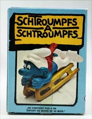 The Smurfs - Schleich - 40201 Smurf with Sledge (Mint in Box)