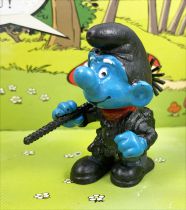 The Smurfs - Schleich - 40202 Smurf chimney sweeper (dark gray trousers)