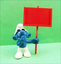 The Smurfs - Schleich - 40208 Messanger Smurf  (red sign)