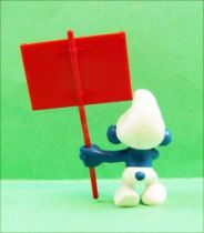 The Smurfs - Schleich - 40208 Messanger Smurf  (red sign)