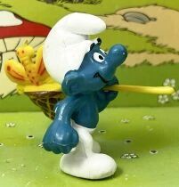 The Smurfs - Schleich - 40209 Smurf as butterflies hunter