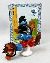 The Smurfs - Schleich - 40214 Smurf on Hobby Horse (New Look Box)