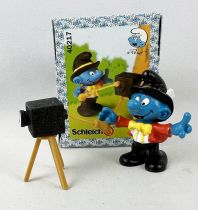 The Smurfs - Schleich - 40217 Smurf photographer (mint in new look box)