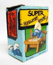 The Smurfs - Schleich - 40220 Schoolboy Smurf on school\'s bench (mint in box)