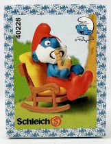 The Smurfs - Schleich - 40228 Papa Smurf with Rocking Chair (New Look Box)