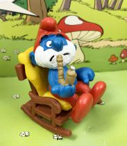 The Smurfs - Schleich - 40228 PaPa Smurf with rocking chair