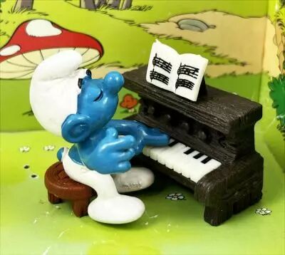 The Smurfs - Schleich - 40229 Smurf with Piano