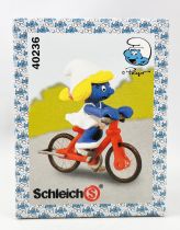 The Smurfs - Schleich - 40232 Smurfette on Bicycle (New Look Box)