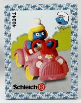 The Smurfs - Schleich - 40241 Smurfette drives a pink car (New Look Box)