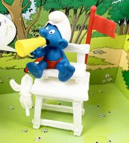 The Smurfs - Schleich - 40242 Smurf Bay Watcher (red flag)