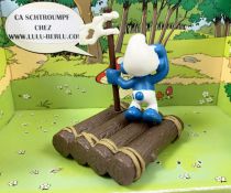 The Smurfs - Schleich - 40246 Shipwrecked Smurf on raft