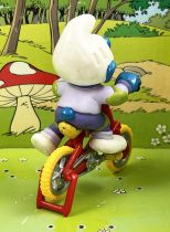 The Smurfs - Schleich - 40252 Smurf with BMX Bike
