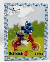 The Smurfs - Schleich - 40252 Smurf with Cross Bike (New Look Box)