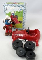 The Smurfs - Schleich - 40255 Smurf with Race Car (New Look Box)