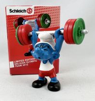 The Smurfs - Schleich - 40267 Belgian Olympic Team 2012 (Weightlifter)