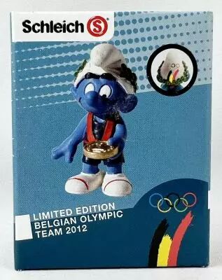 The Smurfs - Schleich - 40269 Belgian Olympic Team 2012 (Medal Holder)