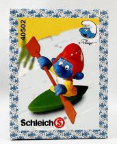 The Smurfs - Schleich - 40502 Kayak Smurf (New Look Box)