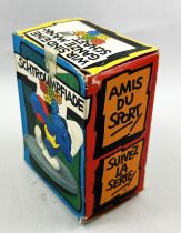 The Smurfs - Schleich - 40503 Olympic Smurf Disc thrower (mint in box)