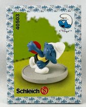 The Smurfs - Schleich - 40503 Smurf Disc Thrower (New Look Box)