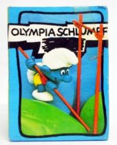 The Smurfs - Schleich - 40506 Olympic Smurf jump with the pole (mint in box)