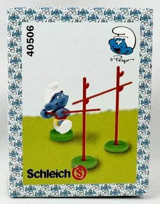 The Smurfs - Schleich - 40506 Olympic Smurf Pole Vault (New Look Box)