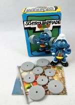 The Smurfs - Schleich - 40507 Olympic Smurf weight lifter (mint in box)