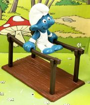 The Smurfs - Schleich - 40509 Smurf gymnast with parallel bars 
